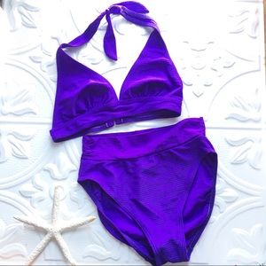 hi cut high waisted bikini